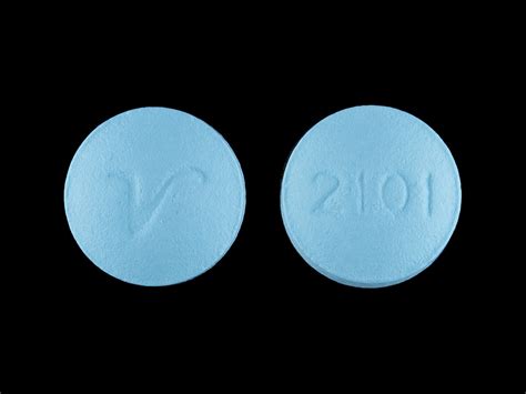 V blue round pill - Propranolol Hydrochloride Tablets, USP, 20 mg are blue, round, flat faced, beveled edge, scored tablets, debossed “54” bisect “83” on one side and debossed “V” on the reverse side. They are available as follows: ... Due to inconsistencies between the drug labels on DailyMed and the pill images provided by RxImage, ...